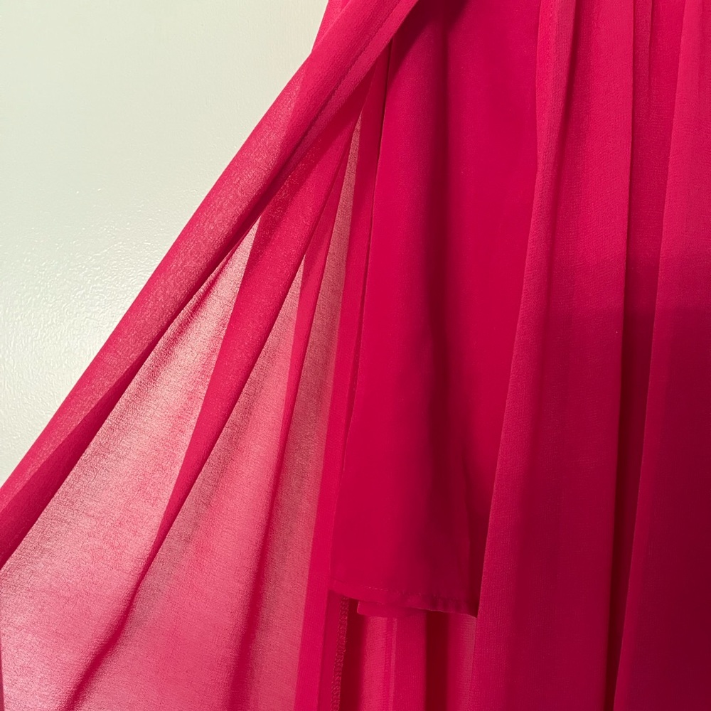 Keepsake the label maxi skirt w double split fuchsia sz S - Picture 2 of 7
